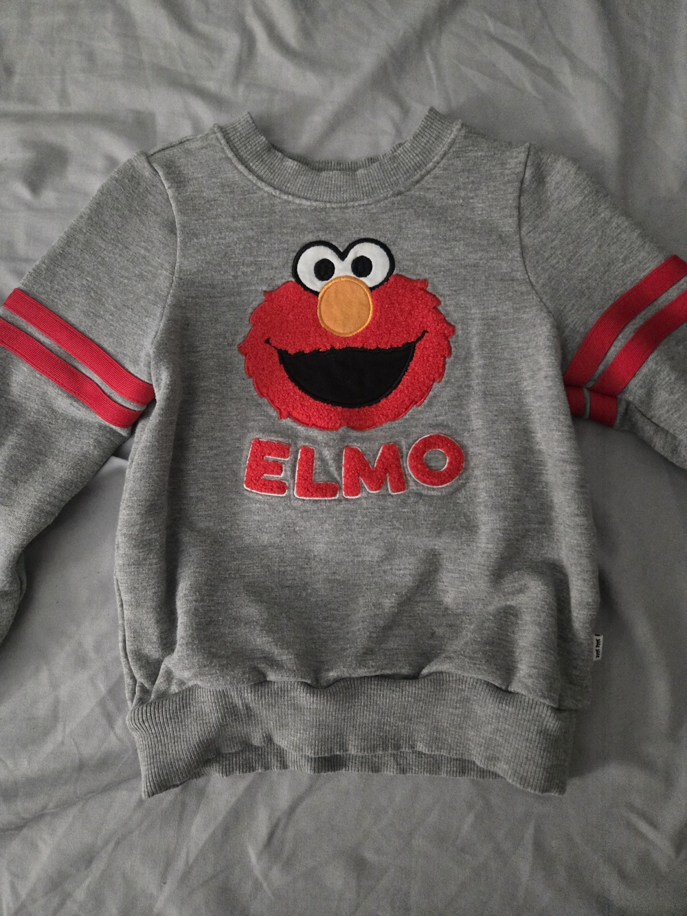 Little Sleepies Grey Sweatshirt with Red Elmo